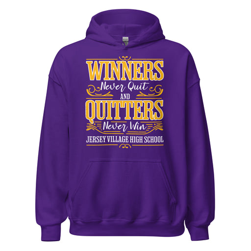 Jersey Village High School Falcons Purple Classic Unisex Hoodie 237