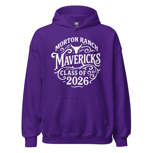 Morton Ranch High School Mavericks Purple Classic Unisex Hoodie 254
