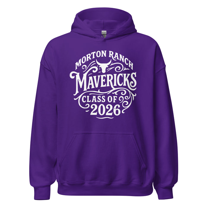 Morton Ranch High School Mavericks Purple Classic Unisex Hoodie 254