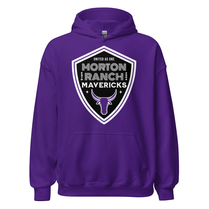 Morton Ranch High School Mavericks Purple Classic Unisex Hoodie 225