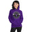 Woman wearing Morton Ranch High School Mavericks Purple Classic Unisex Hoodie 239