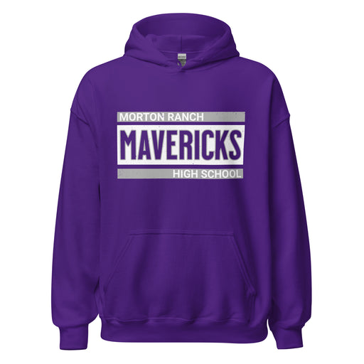 Morton Ranch High School Mavericks Purple Classic Unisex Hoodie 098