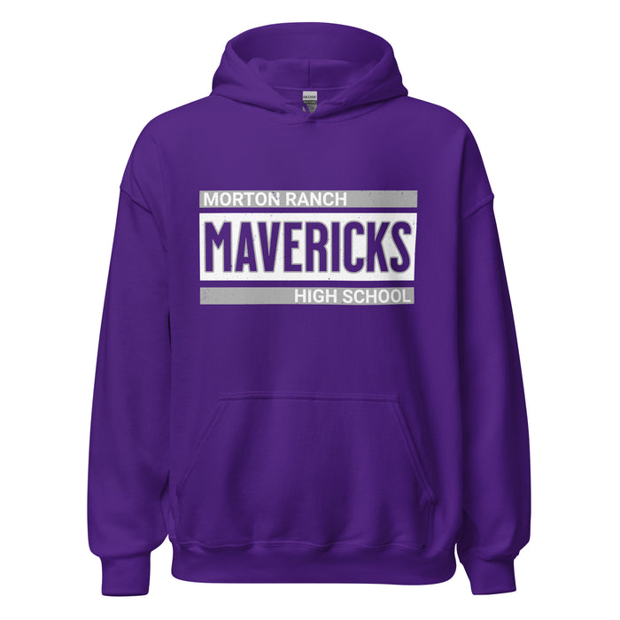 Morton Ranch High School Mavericks Purple Classic Unisex Hoodie 098