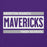 Close-up view of Morton Ranch High School Mavericks Purple Classic Unisex Hoodie 098