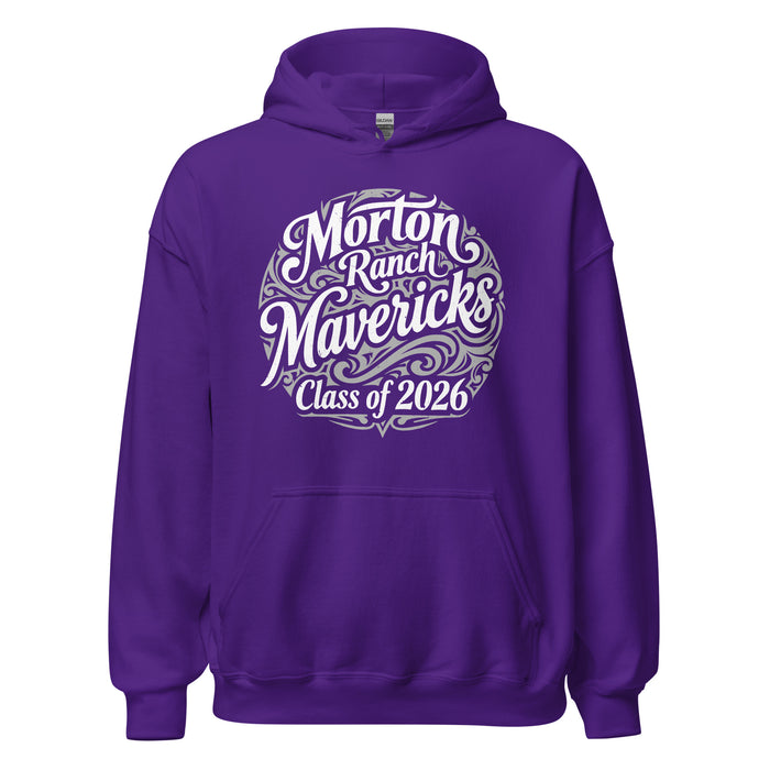 Morton Ranch High School Mavericks Purple Classic Unisex Hoodie 253