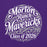 Close-up view of Morton Ranch High School Mavericks Purple Classic Unisex Hoodie 253