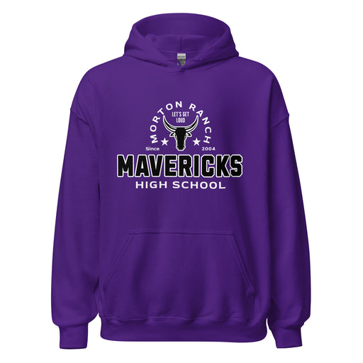 Morton Ranch High School Mavericks Purple Classic Unisex Hoodie 222