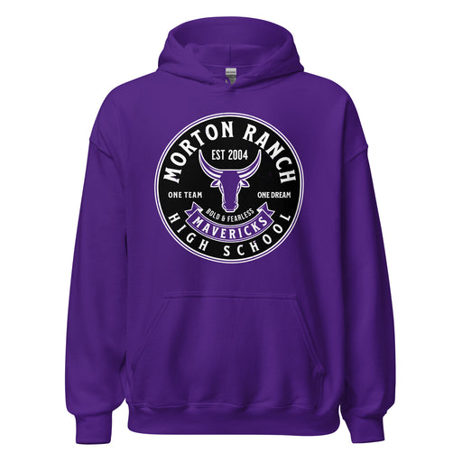 Morton Ranch High School Mavericks Purple Classic Unisex Hoodie 215