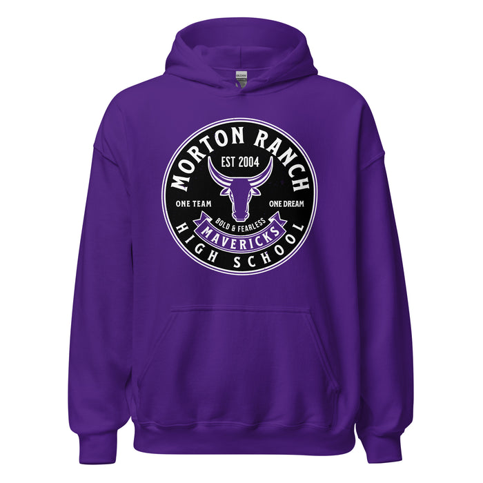 Morton Ranch High School Mavericks Purple Classic Unisex Hoodie 215