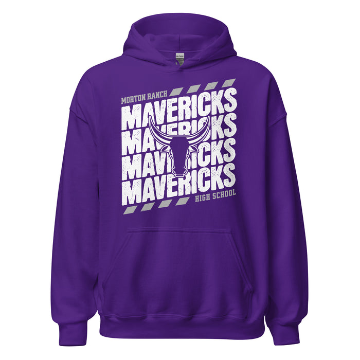 Morton Ranch High School Mavericks Purple Classic Unisex Hoodie 223
