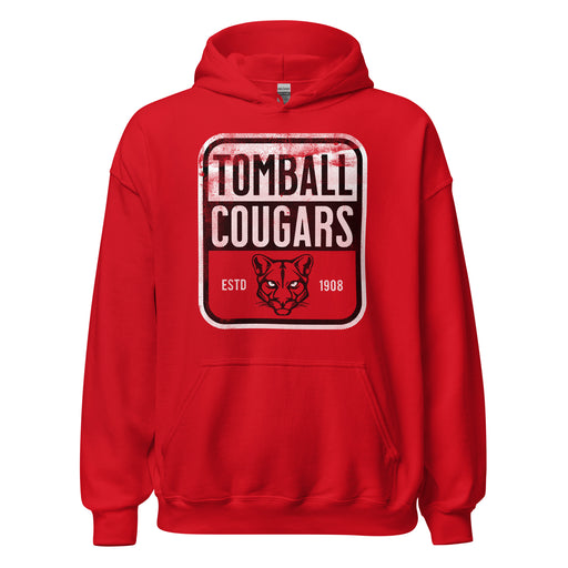 Tomball High School Cougars Red Classic Unisex Hoodie 01