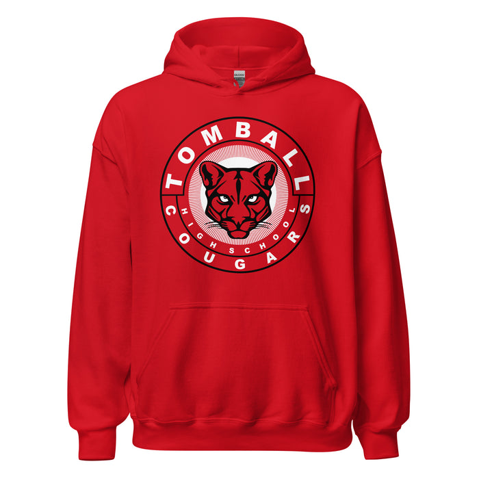 Tomball High School Cougars Red Classic Unisex Hoodie 02