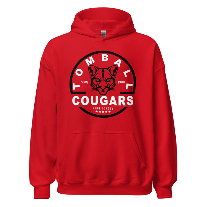 Tomball High School Cougars Red Classic Unisex Hoodie 04