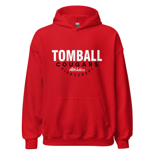 Tomball High School Cougars Red Classic Unisex Hoodie 12