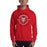 Man wearing a Tomball High School Cougars Red Classic Unisex Hoodie 16