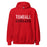 Tomball High School Cougars Red Classic Unisex Hoodie 17