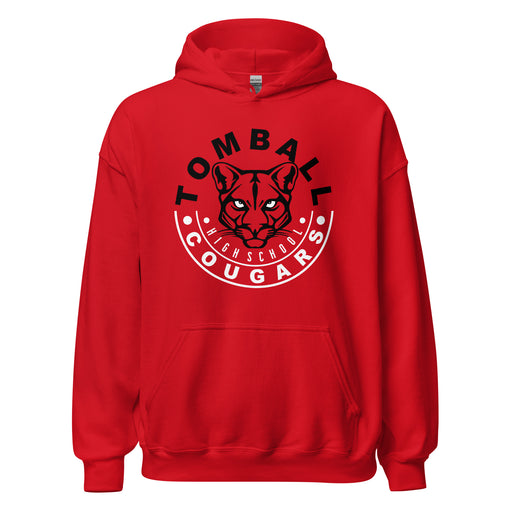 Tomball High School Cougars Red Classic Unisex Hoodie 19