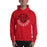 Man wearing a Tomball High School Cougars Red Classic Unisex Hoodie 19