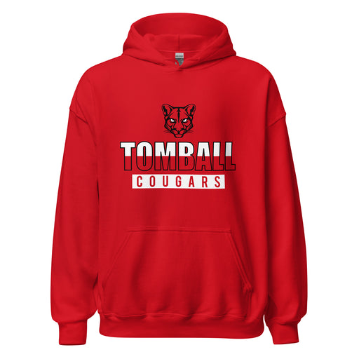 Tomball High School Cougars Red Classic Unisex Hoodie 23