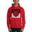 Man wearing a Tomball High School Cougars Red Classic Unisex Hoodie 27