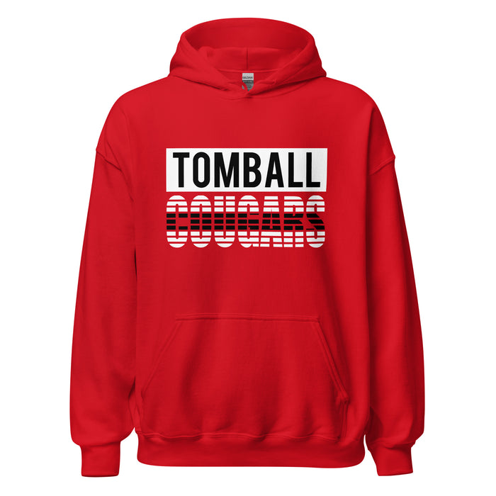 Tomball High School Cougars Red Classic Unisex Hoodie 35