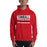 Man wearing a Tomball High School Cougars Red Classic Unisex Hoodie 35