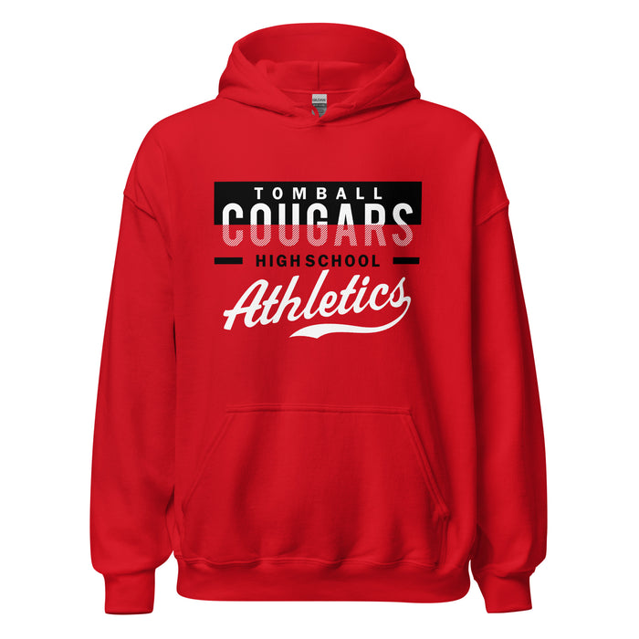 Tomball High School Cougars Red Classic Unisex Hoodie 48