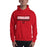 Man wearing a Tomball High School Cougars Red Classic Unisex Hoodie 49