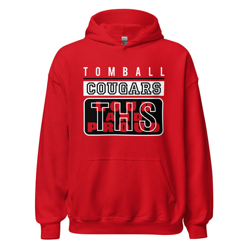 Tomball High School Cougars Red Classic Unisex Hoodie 86