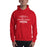 Man wearing a Tomball High School Cougars Red Classic Unisex Hoodie 96