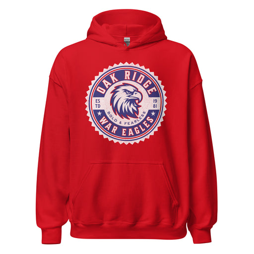 Oak Ridge High School War Eagles Red Classic Unisex Hoodie 203