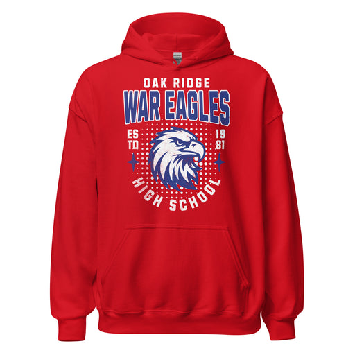 Oak Ridge High School War Eagles Red Classic Unisex Hoodie 204