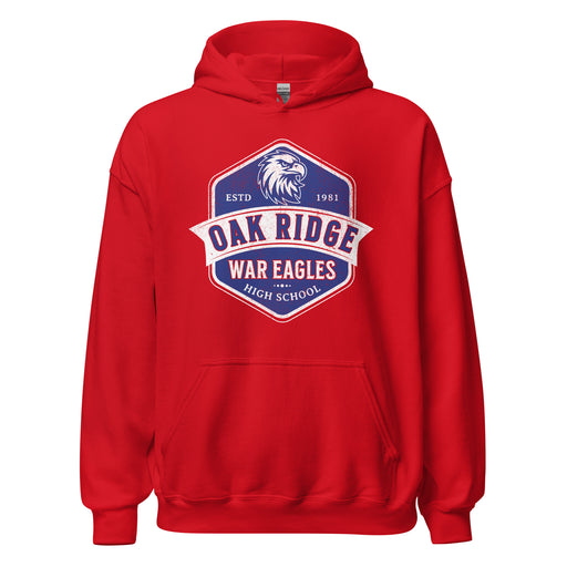 Oak Ridge High School War Eagles Red Classic Unisex Hoodie 209