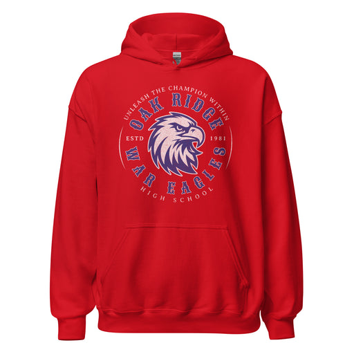 Oak Ridge High School War Eagles Red Classic Unisex Hoodie 210