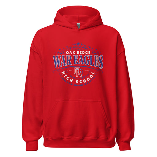 Oak Ridge High School War Eagles Red Classic Unisex Hoodie 213