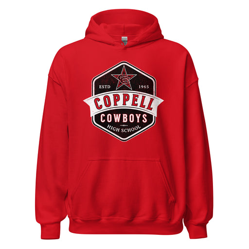 Coppell High School Cowboys Red Classic Unisex Hoodie 205