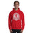 Man wearing Cypress Lakes High School Red Classic Unisex Hoodie 212