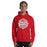 Man wearing Cypress Lakes High School Red Classic Unisex Hoodie 209