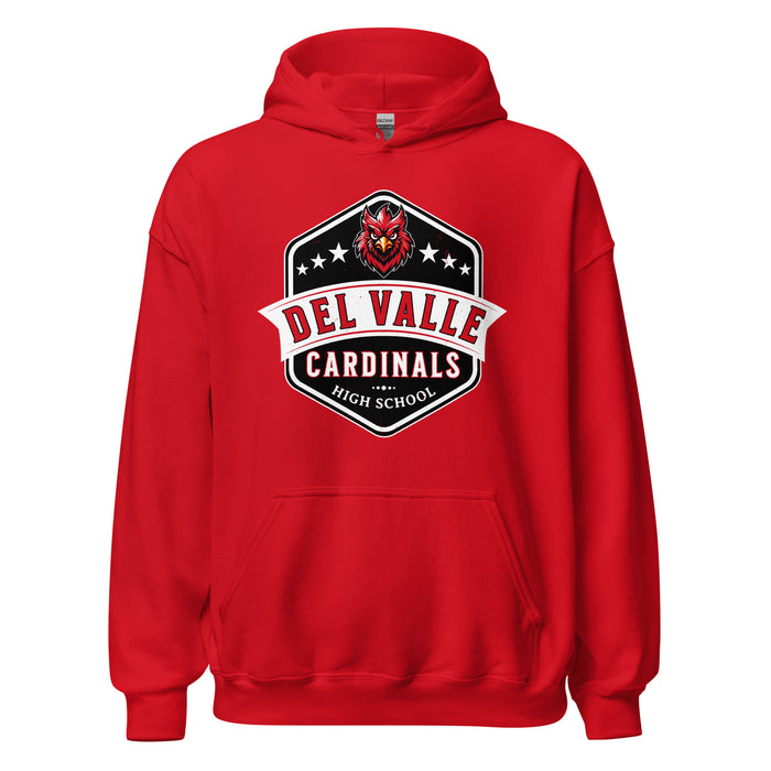 Del Valle High School Cardinals Red Classic Unisex Hoodie 209