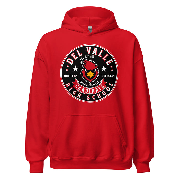 Del Valle High School Cardinals Red Classic Unisex Hoodie 215