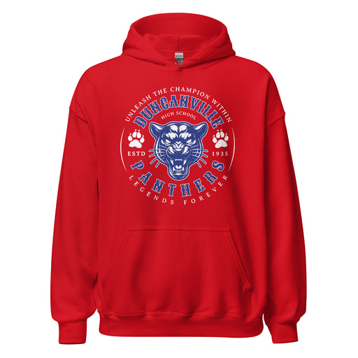 Duncanville High School Panthers Red Classic Unisex Hoodie 214