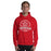 Man wearing MacArthur High School Generals Red Classic Unisex Hoodie 206