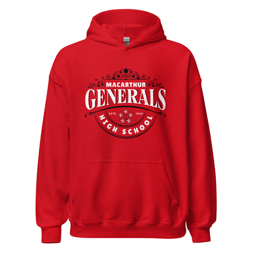 MacArthur High School Generals Red Classic Unisex Hoodie 211