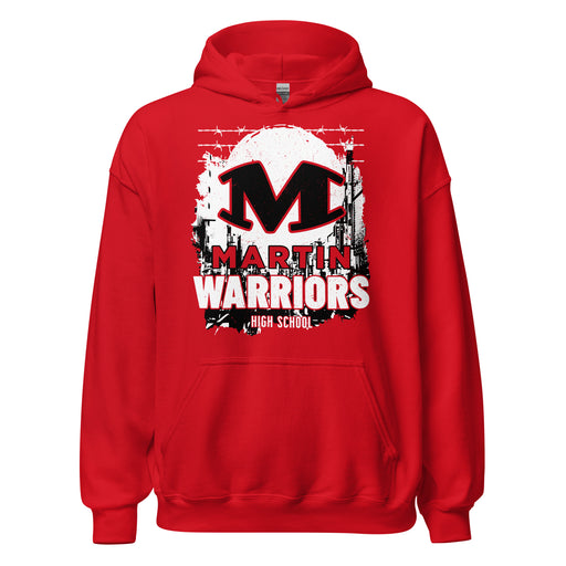 Martin High School Warriors Red Classic Unisex Hoodie 202