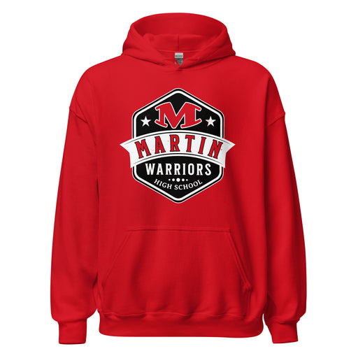 Martin High School Warriors Red Classic Unisex Hoodie 209