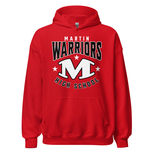 Martin High School Warriors Red Classic Unisex Hoodie 213