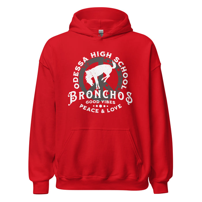 Odessa High School Bronchos Red Classic Unisex Hoodie 206