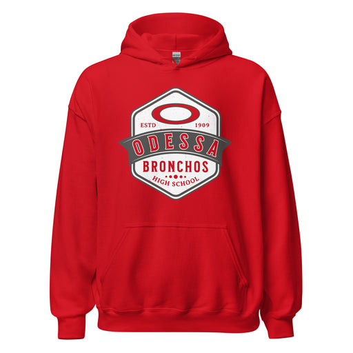 Odessa High School Bronchos Red Classic Unisex Hoodie 209