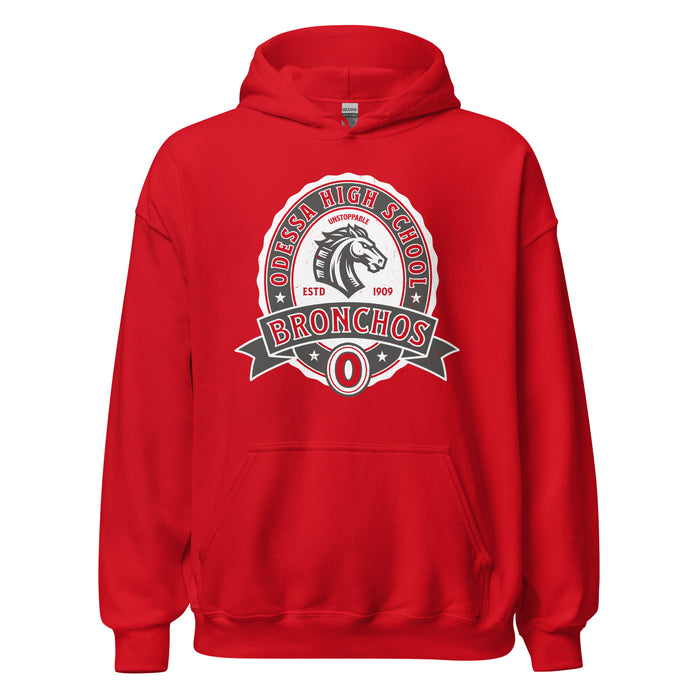 Odessa High School Bronchos Red Classic Unisex Hoodie 212