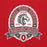 Close-up view of Odessa High School Bronchos Red Classic Unisex Hoodie 212